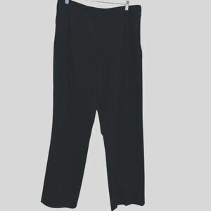 Coldwater Creek Womens Black Wide-Leg Pants Size 18 Polyester Blend